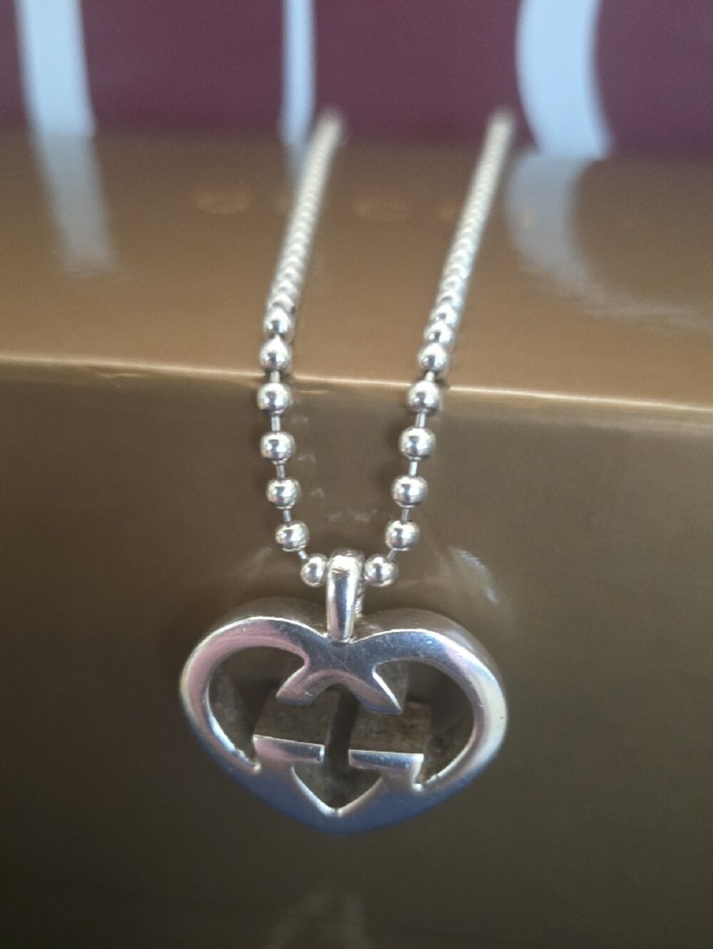 Gucci Silver Interlocking G Pendant Necklace - Picture 3 of 7